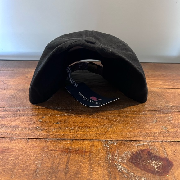 NWT Vineyard Vines Classic Logo Baseball Hat w/Adjustable Band in Jet Black. OS - Picture 4 of 9
